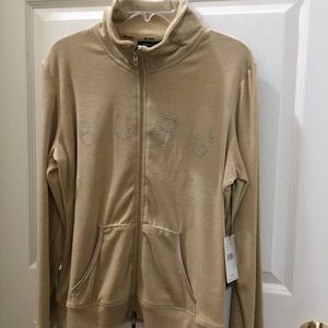 NWT BCBG Velour Zip Up Sports Jacket